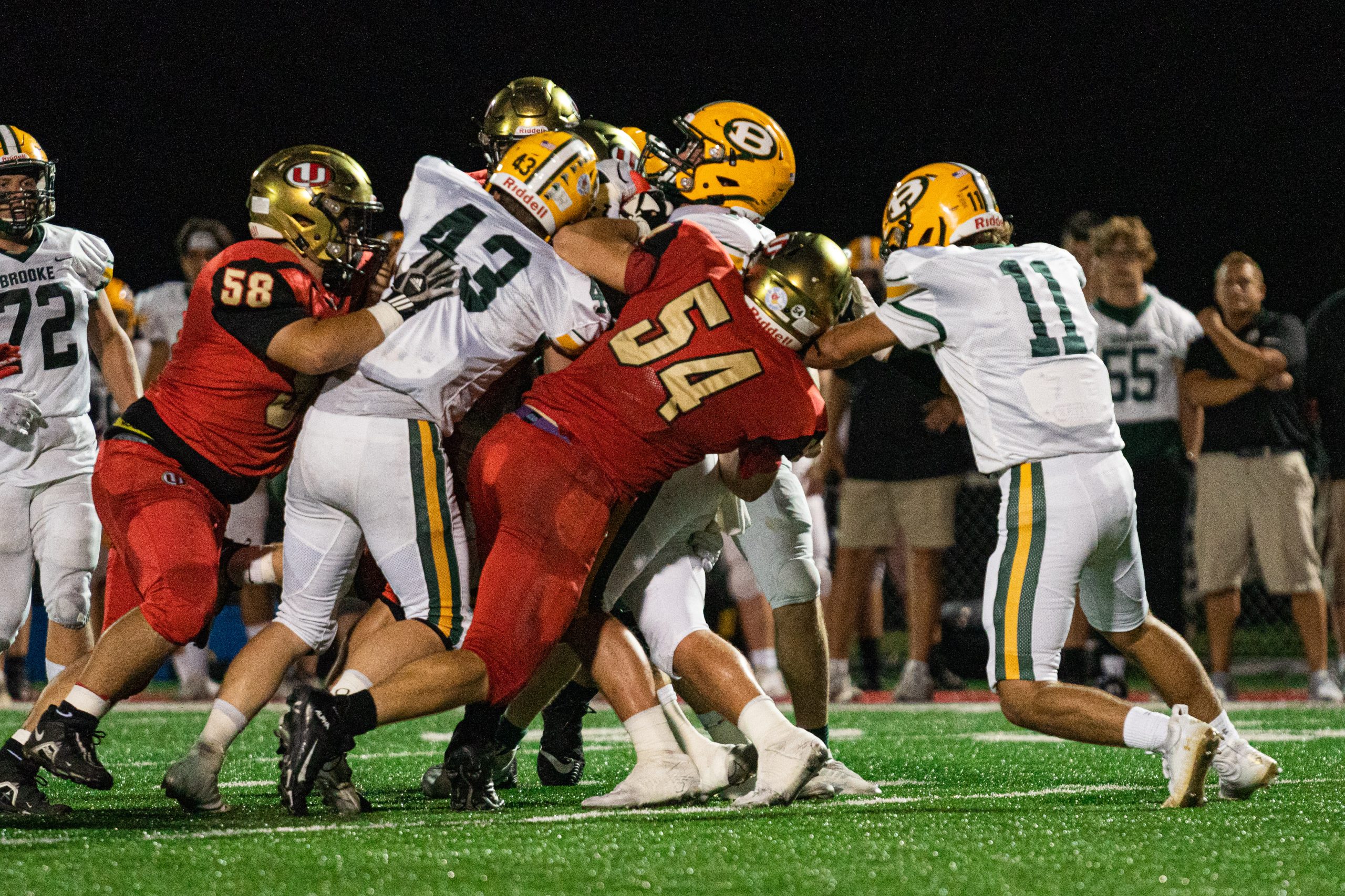 University bounces back with 43-12 win over Brooke